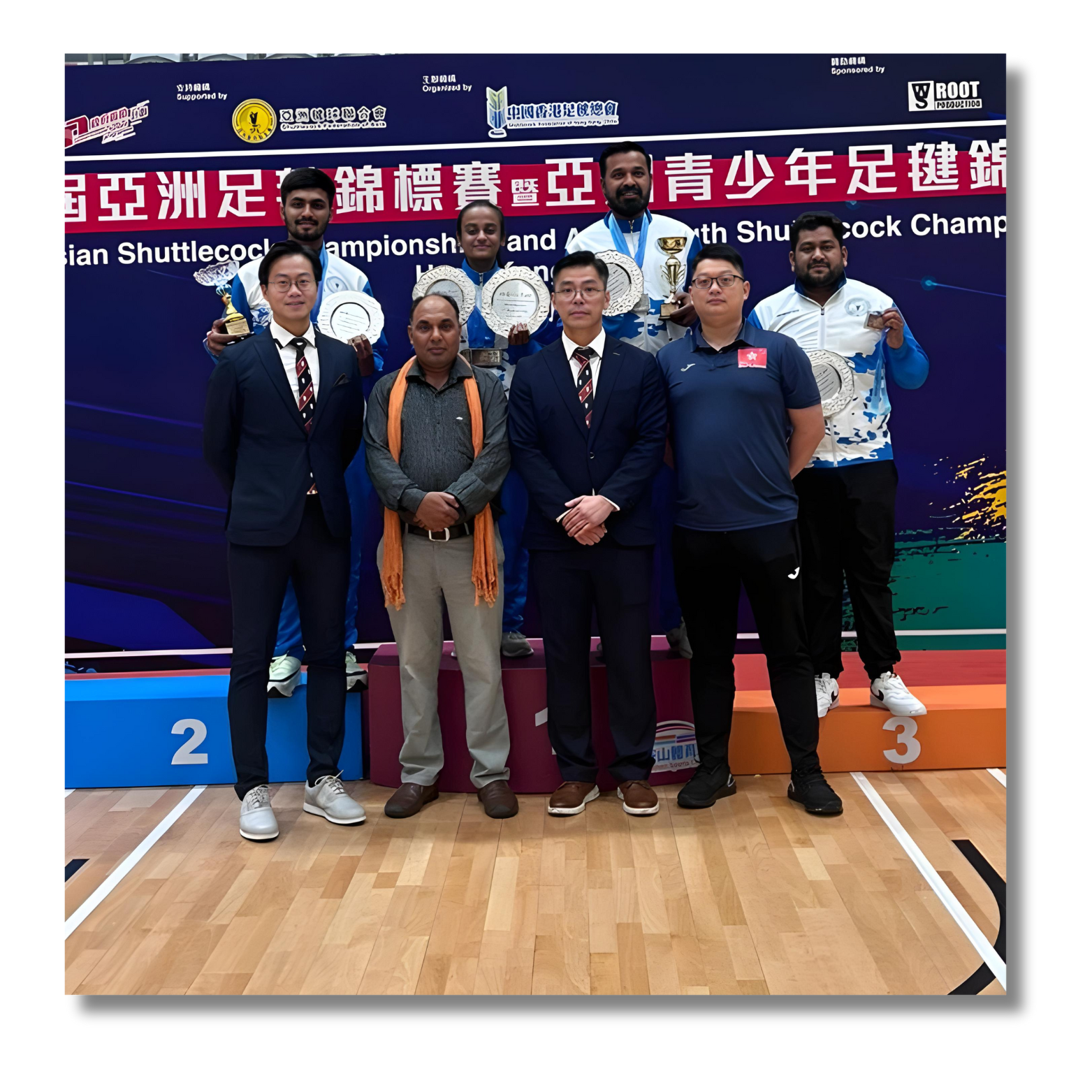 Shuttlecock India official team – Shuttlecock Association of India players on court